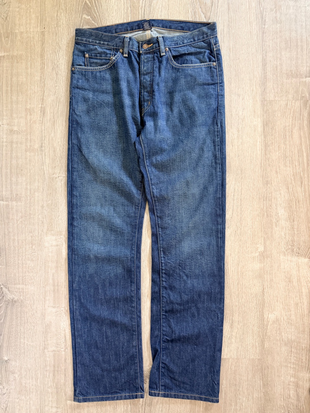 Polo by Ralph Lauren Authentic Dungarees Men's Straight Jeans in Dark Blue Denim